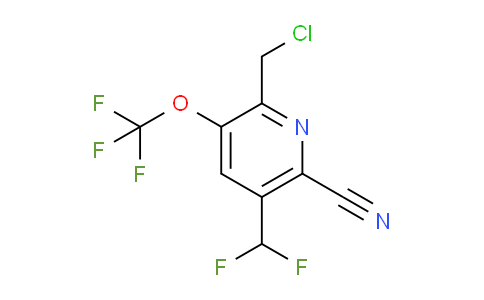 2-(Chloromethyl)-6-cyano-5-(difluoromethyl)-3-(trifluoromethoxy)pyridine