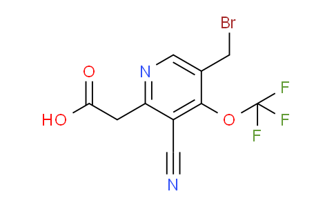 5-(Bromomethyl)-3-cyano-4-(trifluoromethoxy)pyridine-2-acetic acid