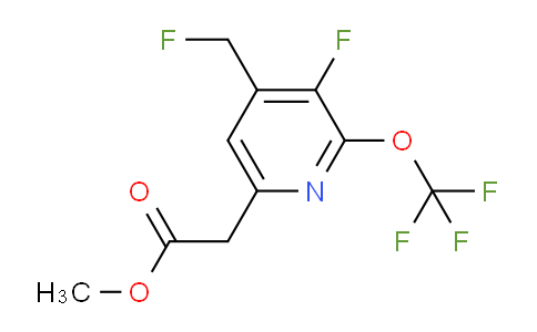 Methyl 3-fluoro-4-(fluoromethyl)-2-(trifluoromethoxy)pyridine-6-acetate