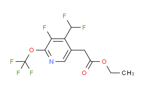 Ethyl 4-(difluoromethyl)-3-fluoro-2-(trifluoromethoxy)pyridine-5-acetate