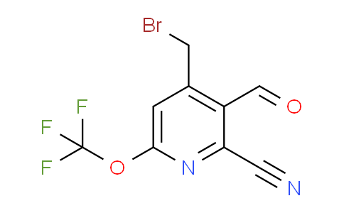 4-(Bromomethyl)-2-cyano-6-(trifluoromethoxy)pyridine-3-carboxaldehyde