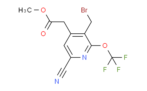 Methyl 3-(bromomethyl)-6-cyano-2-(trifluoromethoxy)pyridine-4-acetate