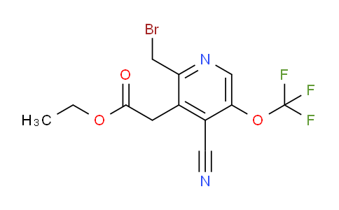 AM167810 | 1806114-68-0 | Ethyl 2-(bromomethyl)-4-cyano-5-(trifluoromethoxy)pyridine-3-acetate
