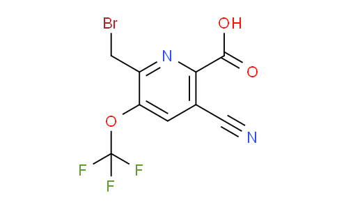2-(Bromomethyl)-5-cyano-3-(trifluoromethoxy)pyridine-6-carboxylic acid