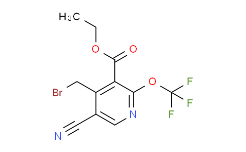 Ethyl 4-(bromomethyl)-5-cyano-2-(trifluoromethoxy)pyridine-3-carboxylate