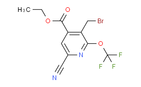 Ethyl 3-(bromomethyl)-6-cyano-2-(trifluoromethoxy)pyridine-4-carboxylate