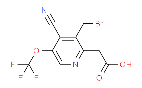 3-(Bromomethyl)-4-cyano-5-(trifluoromethoxy)pyridine-2-acetic acid