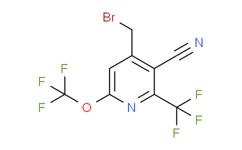 4-(Bromomethyl)-3-cyano-6-(trifluoromethoxy)-2-(trifluoromethyl)pyridine
