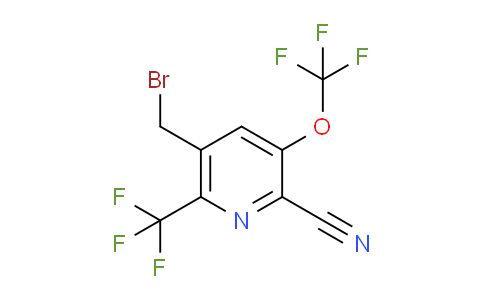 5-(Bromomethyl)-2-cyano-3-(trifluoromethoxy)-6-(trifluoromethyl)pyridine