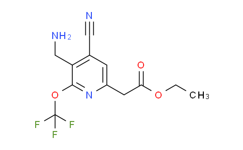 AM167866 | 1804785-12-3 | Ethyl 3-(aminomethyl)-4-cyano-2-(trifluoromethoxy)pyridine-6-acetate