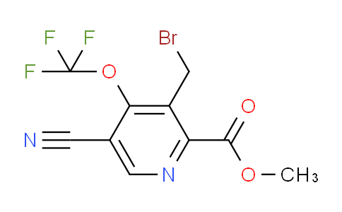 Methyl 3-(bromomethyl)-5-cyano-4-(trifluoromethoxy)pyridine-2-carboxylate