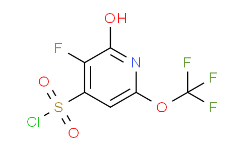 3-Fluoro-2-hydroxy-6-(trifluoromethoxy)pyridine-4-sulfonyl chloride