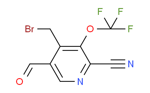 4-(Bromomethyl)-2-cyano-3-(trifluoromethoxy)pyridine-5-carboxaldehyde