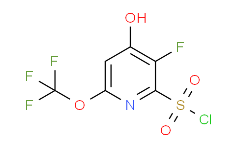 3-Fluoro-4-hydroxy-6-(trifluoromethoxy)pyridine-2-sulfonyl chloride
