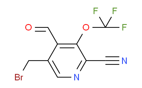 5-(Bromomethyl)-2-cyano-3-(trifluoromethoxy)pyridine-4-carboxaldehyde