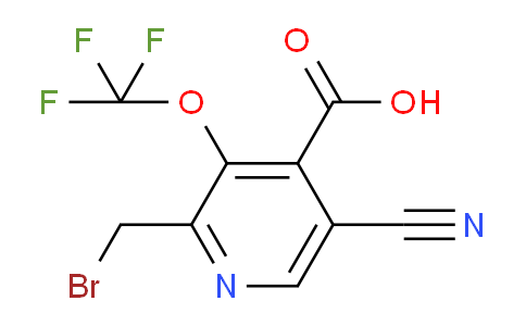 2-(Bromomethyl)-5-cyano-3-(trifluoromethoxy)pyridine-4-carboxylic acid