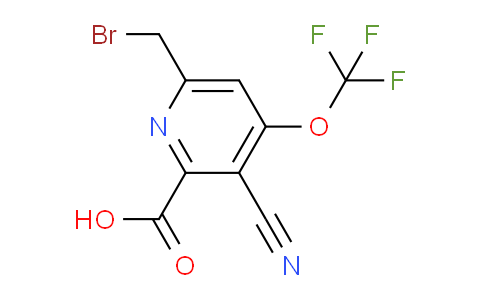 6-(Bromomethyl)-3-cyano-4-(trifluoromethoxy)pyridine-2-carboxylic acid