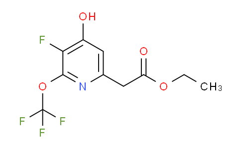 Ethyl 3-fluoro-4-hydroxy-2-(trifluoromethoxy)pyridine-6-acetate