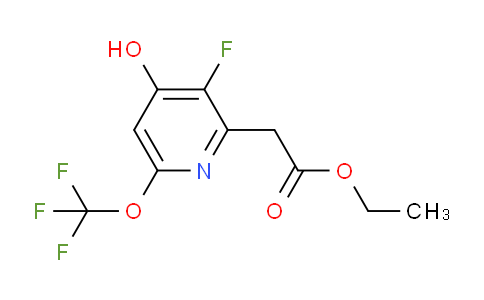 Ethyl 3-fluoro-4-hydroxy-6-(trifluoromethoxy)pyridine-2-acetate
