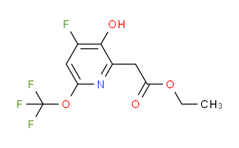 Ethyl 4-fluoro-3-hydroxy-6-(trifluoromethoxy)pyridine-2-acetate