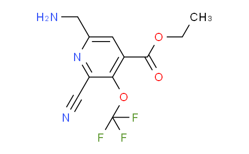 Ethyl 6-(aminomethyl)-2-cyano-3-(trifluoromethoxy)pyridine-4-carboxylate
