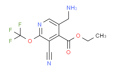 Ethyl 5-(aminomethyl)-3-cyano-2-(trifluoromethoxy)pyridine-4-carboxylate