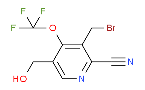 3-(Bromomethyl)-2-cyano-4-(trifluoromethoxy)pyridine-5-methanol