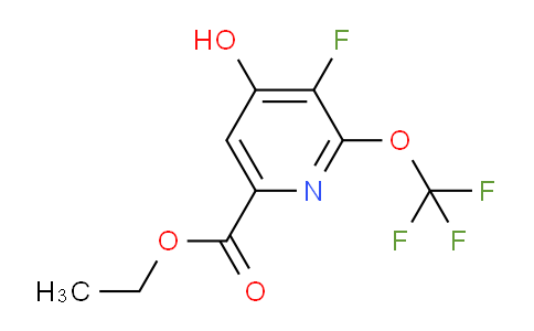 AM168005 | 1804789-25-0 | Ethyl 3-fluoro-4-hydroxy-2-(trifluoromethoxy)pyridine-6-carboxylate