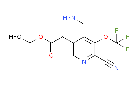 AM168008 | 1804642-47-4 | Ethyl 4-(aminomethyl)-2-cyano-3-(trifluoromethoxy)pyridine-5-acetate