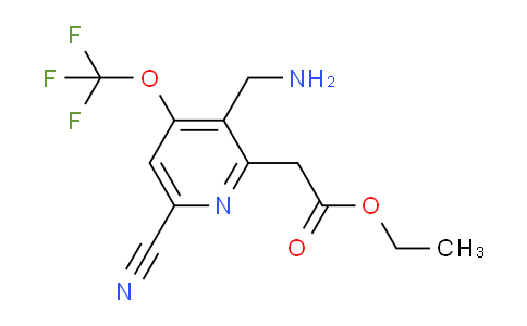 AM168016 | 1804785-33-8 | Ethyl 3-(aminomethyl)-6-cyano-4-(trifluoromethoxy)pyridine-2-acetate
