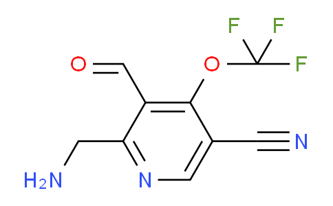 2-(Aminomethyl)-5-cyano-4-(trifluoromethoxy)pyridine-3-carboxaldehyde
