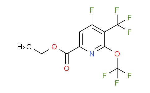 AM168077 | 1806262-74-7 | Ethyl 4-fluoro-2-(trifluoromethoxy)-3-(trifluoromethyl)pyridine-6-carboxylate