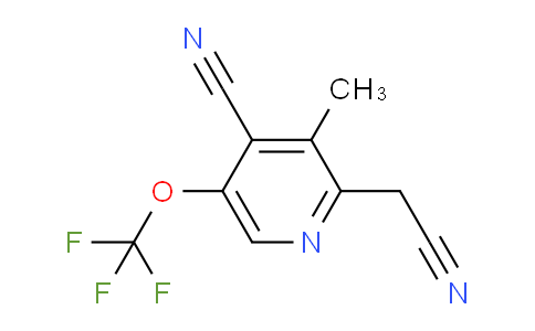 4-Cyano-3-methyl-5-(trifluoromethoxy)pyridine-2-acetonitrile