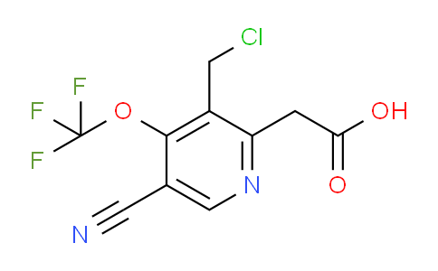 3-(Chloromethyl)-5-cyano-4-(trifluoromethoxy)pyridine-2-acetic acid