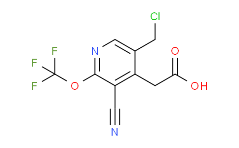 5-(Chloromethyl)-3-cyano-2-(trifluoromethoxy)pyridine-4-acetic acid
