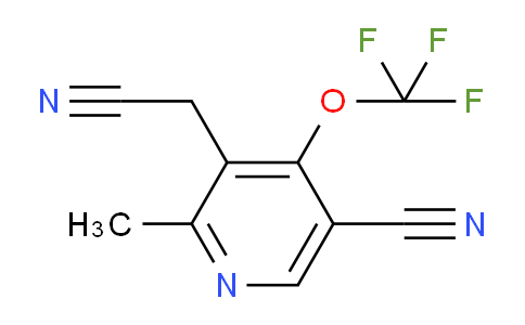 5-Cyano-2-methyl-4-(trifluoromethoxy)pyridine-3-acetonitrile