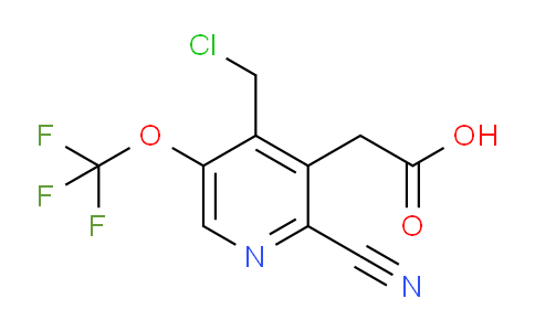 4-(Chloromethyl)-2-cyano-5-(trifluoromethoxy)pyridine-3-acetic acid