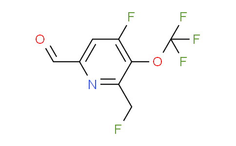 4-Fluoro-2-(fluoromethyl)-3-(trifluoromethoxy)pyridine-6-carboxaldehyde