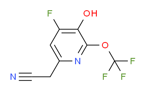 4-Fluoro-3-hydroxy-2-(trifluoromethoxy)pyridine-6-acetonitrile
