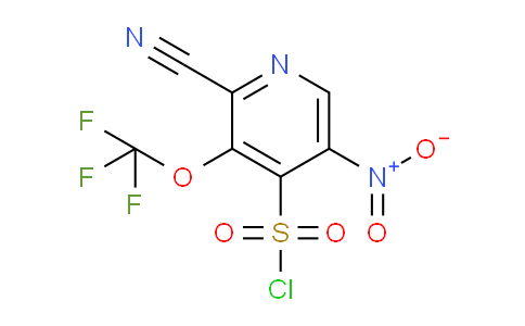 2-Cyano-5-nitro-3-(trifluoromethoxy)pyridine-4-sulfonyl chloride