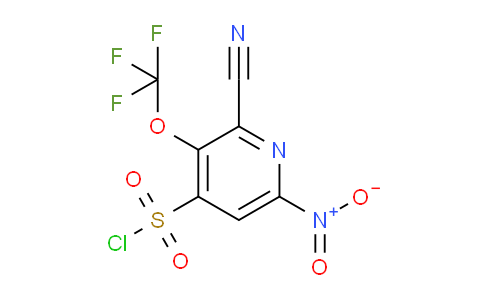 2-Cyano-6-nitro-3-(trifluoromethoxy)pyridine-4-sulfonyl chloride