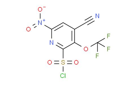 4-Cyano-6-nitro-3-(trifluoromethoxy)pyridine-2-sulfonyl chloride