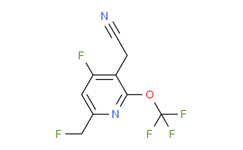 4-Fluoro-6-(fluoromethyl)-2-(trifluoromethoxy)pyridine-3-acetonitrile