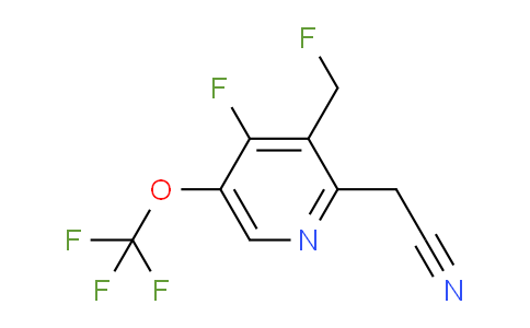 4-Fluoro-3-(fluoromethyl)-5-(trifluoromethoxy)pyridine-2-acetonitrile