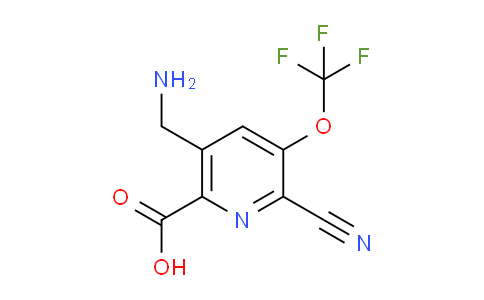 AM168236 | 1804642-24-7 | 5-(Aminomethyl)-2-cyano-3-(trifluoromethoxy)pyridine-6-carboxylic acid
