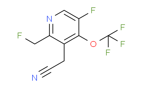 5-Fluoro-2-(fluoromethyl)-4-(trifluoromethoxy)pyridine-3-acetonitrile
