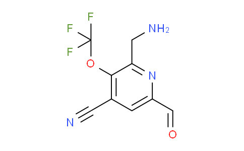 2-(Aminomethyl)-4-cyano-3-(trifluoromethoxy)pyridine-6-carboxaldehyde