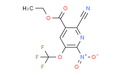 Ethyl 2-cyano-6-nitro-5-(trifluoromethoxy)pyridine-3-carboxylate