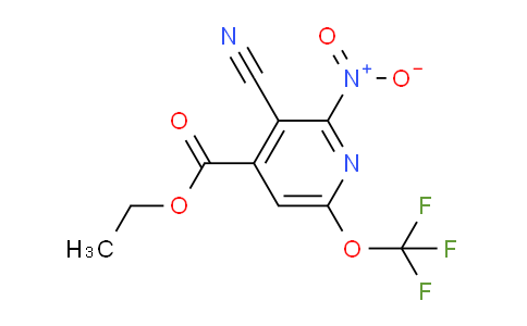 Ethyl 3-cyano-2-nitro-6-(trifluoromethoxy)pyridine-4-carboxylate