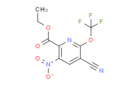 Ethyl 3-cyano-5-nitro-2-(trifluoromethoxy)pyridine-6-carboxylate